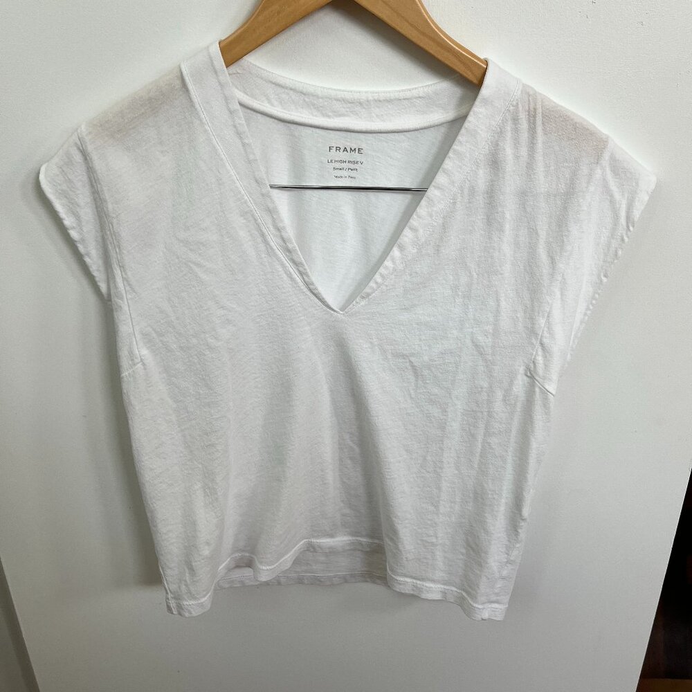 Frame White T Shirt Size Small
